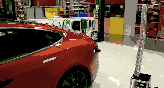 【新品展示】特斯拉蛇形充電機器人：自動對接充電口